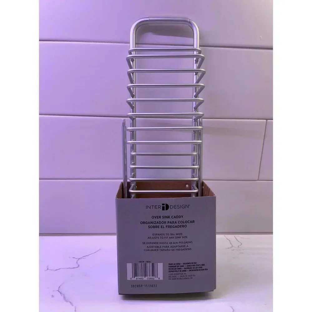 NEW InterDesign Aluminum Over Sink Caddy!